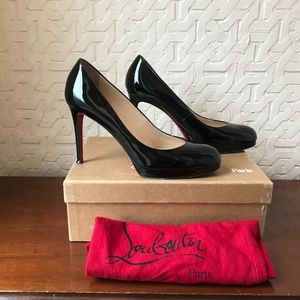 Christian Louboutin Paris New Simple Patent Black